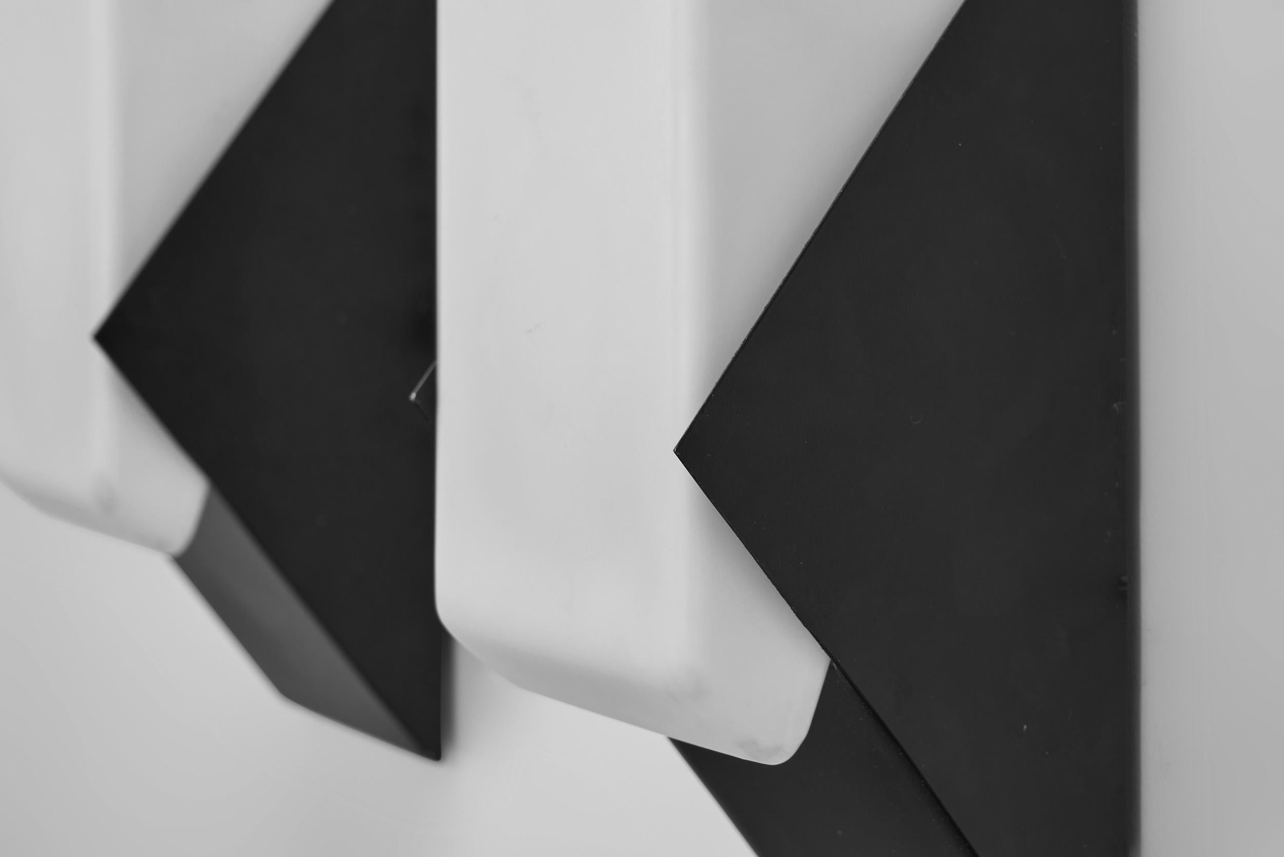 Set of Four Geometric Wall Lamps by Raak, The Netherlands Mid-20th Century For Sale 5