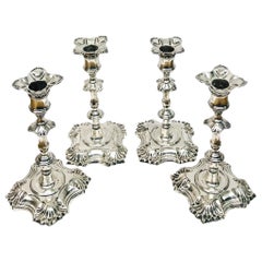 Set of Four George II Candlesticks by John Cafe