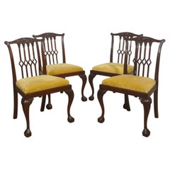 Set Of Four George II Style Mahogany Dining Chairs