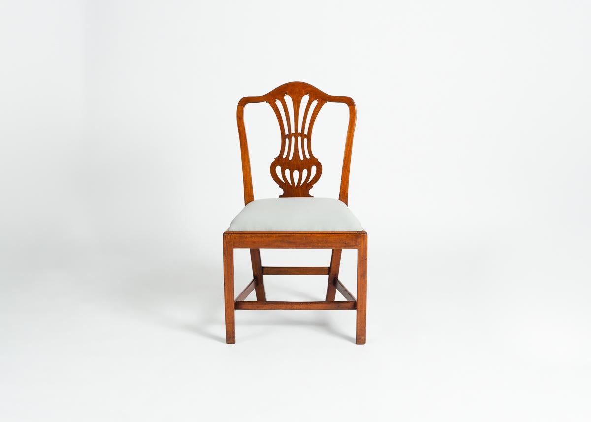 Carved Set of Four George III Dining Chairs, England, Circa 1765-1800 For Sale