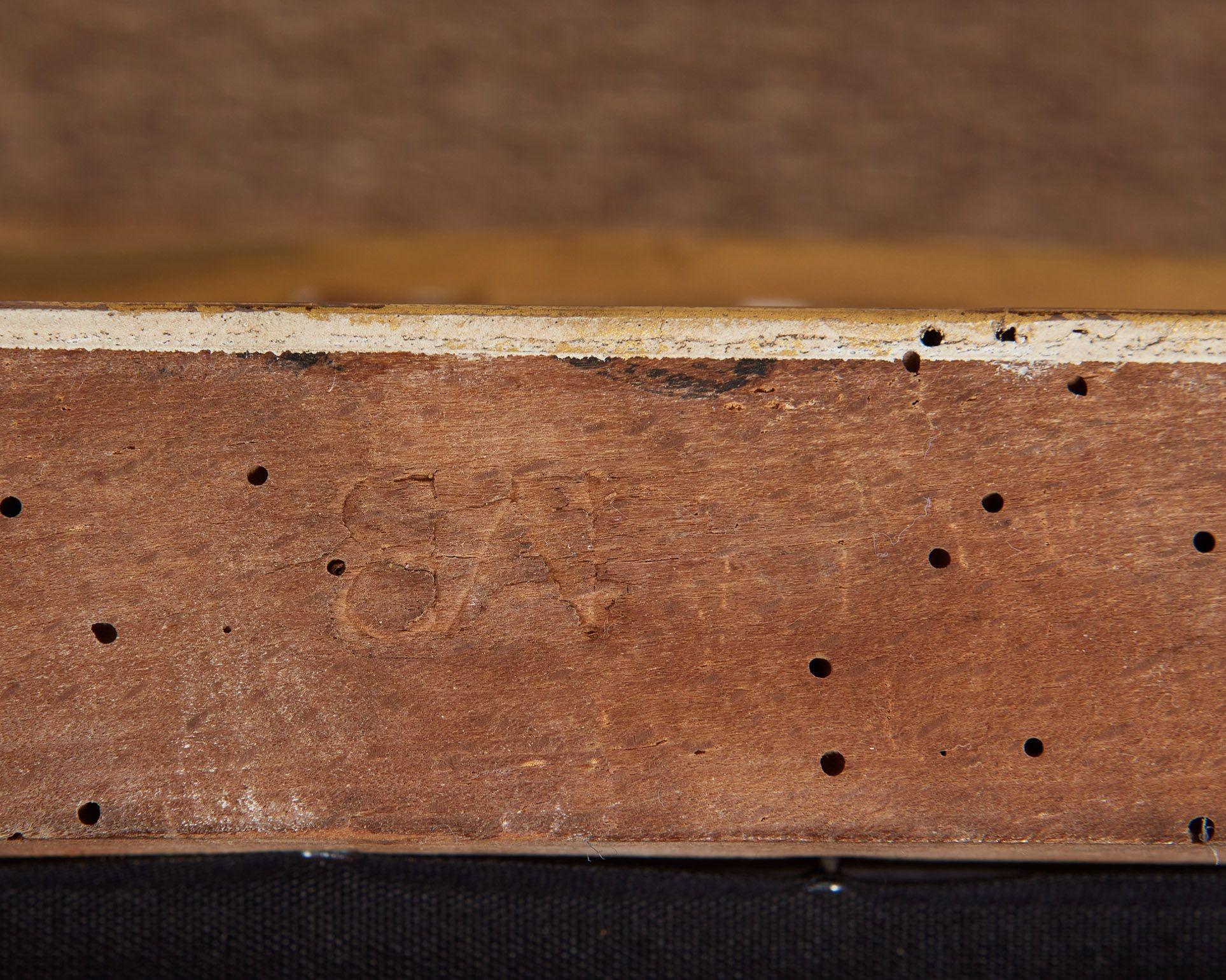 Set di quattro poltrone in legno dorato di Giorgio III in vendita 9