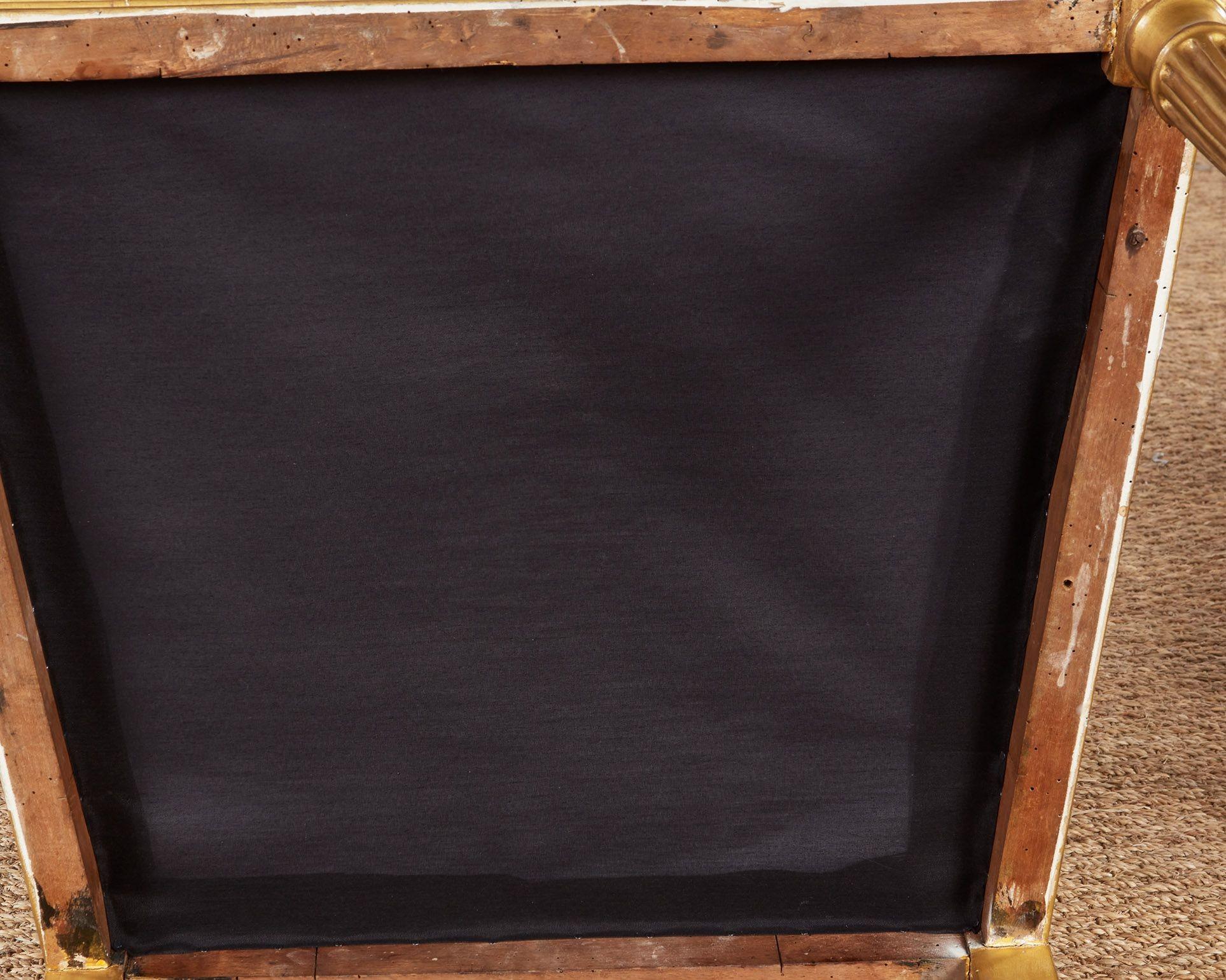 Set di quattro poltrone in legno dorato di Giorgio III in vendita 11