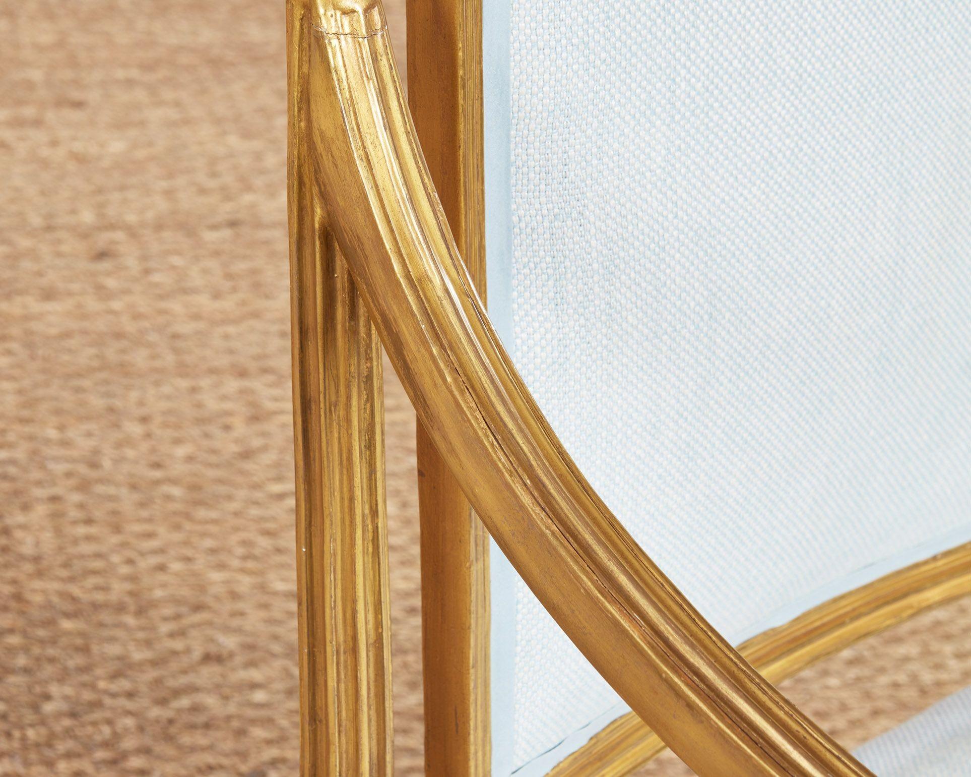 Set di quattro poltrone in legno dorato di Giorgio III in vendita 2