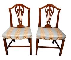 Set of Four George III Mahogany Side Chairs