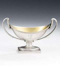 Set of Four George III Salt Cellars Made in London by Peter Podio, 1799