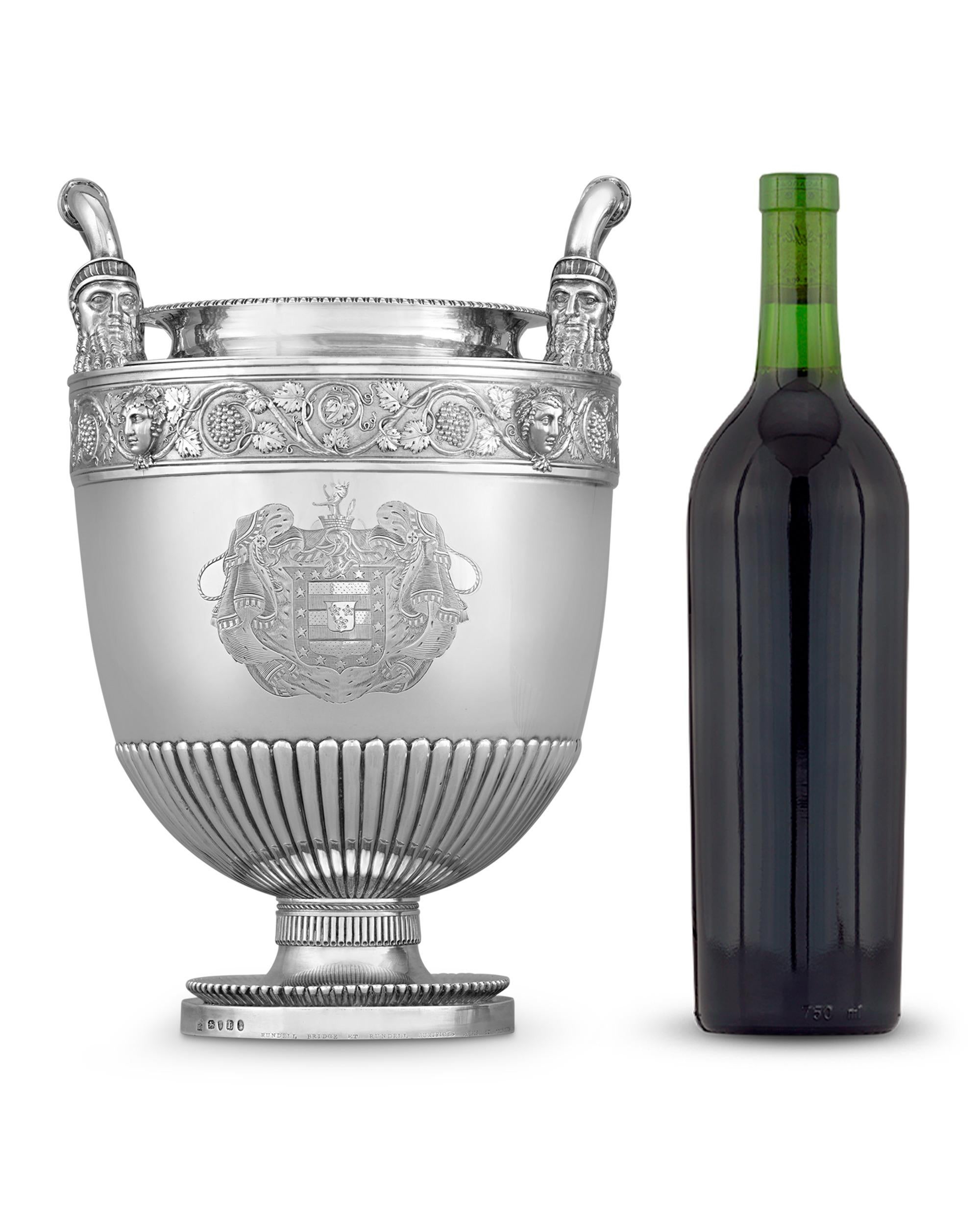 Satz von vier Weinkühlern aus Georg III. Silber von Rundell, Bridge & Rundell (Sterlingsilber) im Angebot
