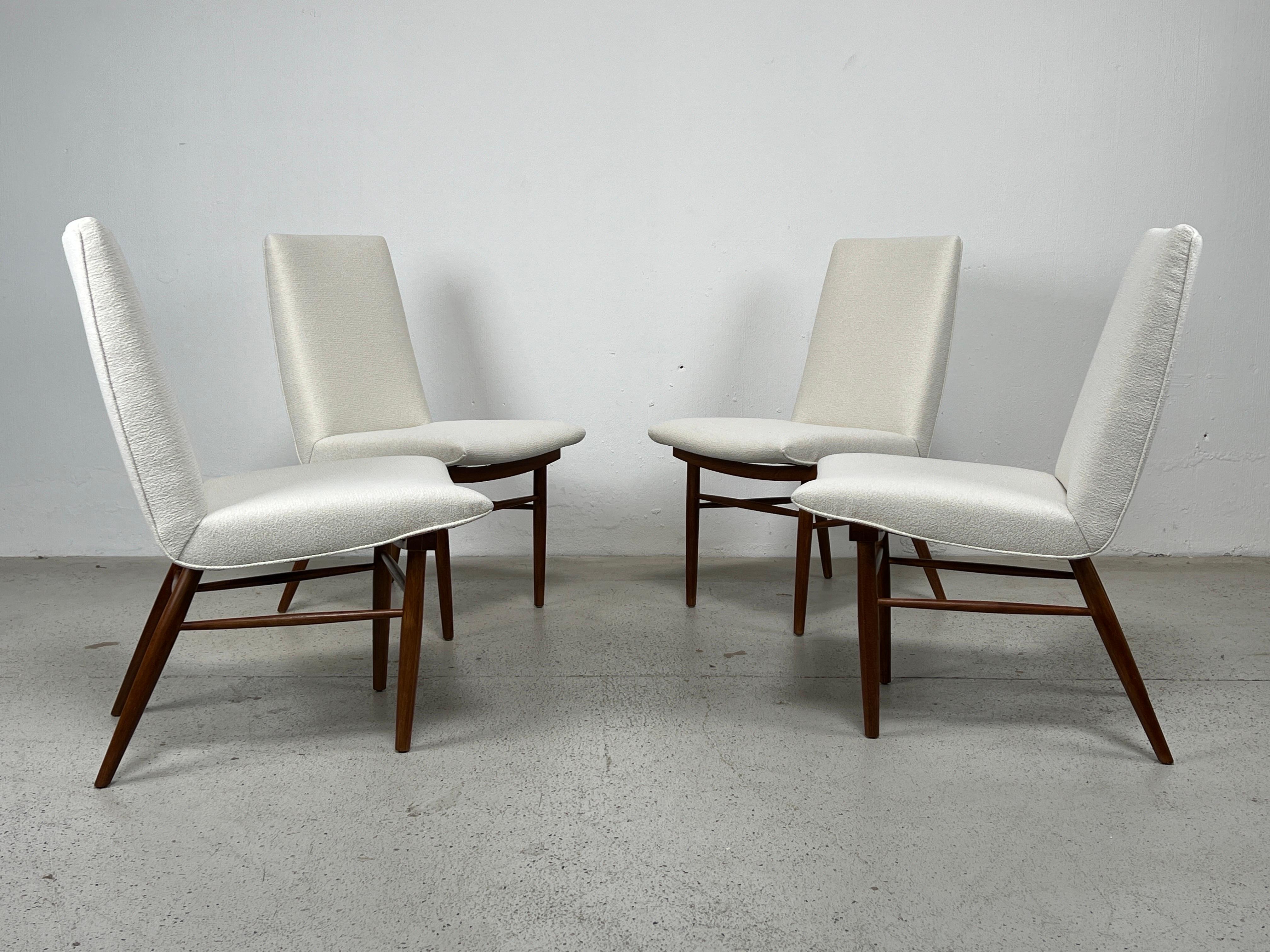 Mid-20th Century Set of Four George Nakashima Model 206 Dining Chairs for Widdicomb For Sale