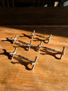 Set of Four Georgian Solid Silver Knife Rests Hallmarked London 1831