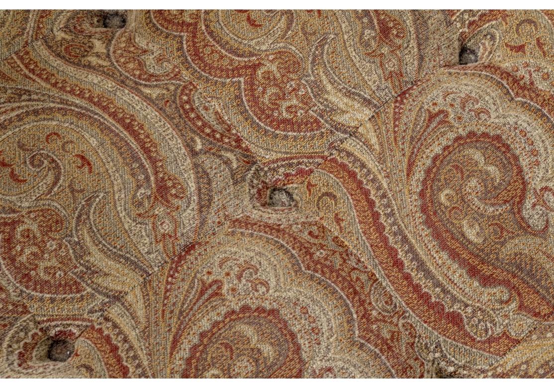 Set Of Four Georgian Style Paisley Covered Armchairs 8
