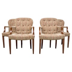 Set Of Four Georgian Style Paisley Covered Armchairs