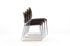 Satz von vier Gerd Lange-Stühlen von Drabert, 1980er Jahre