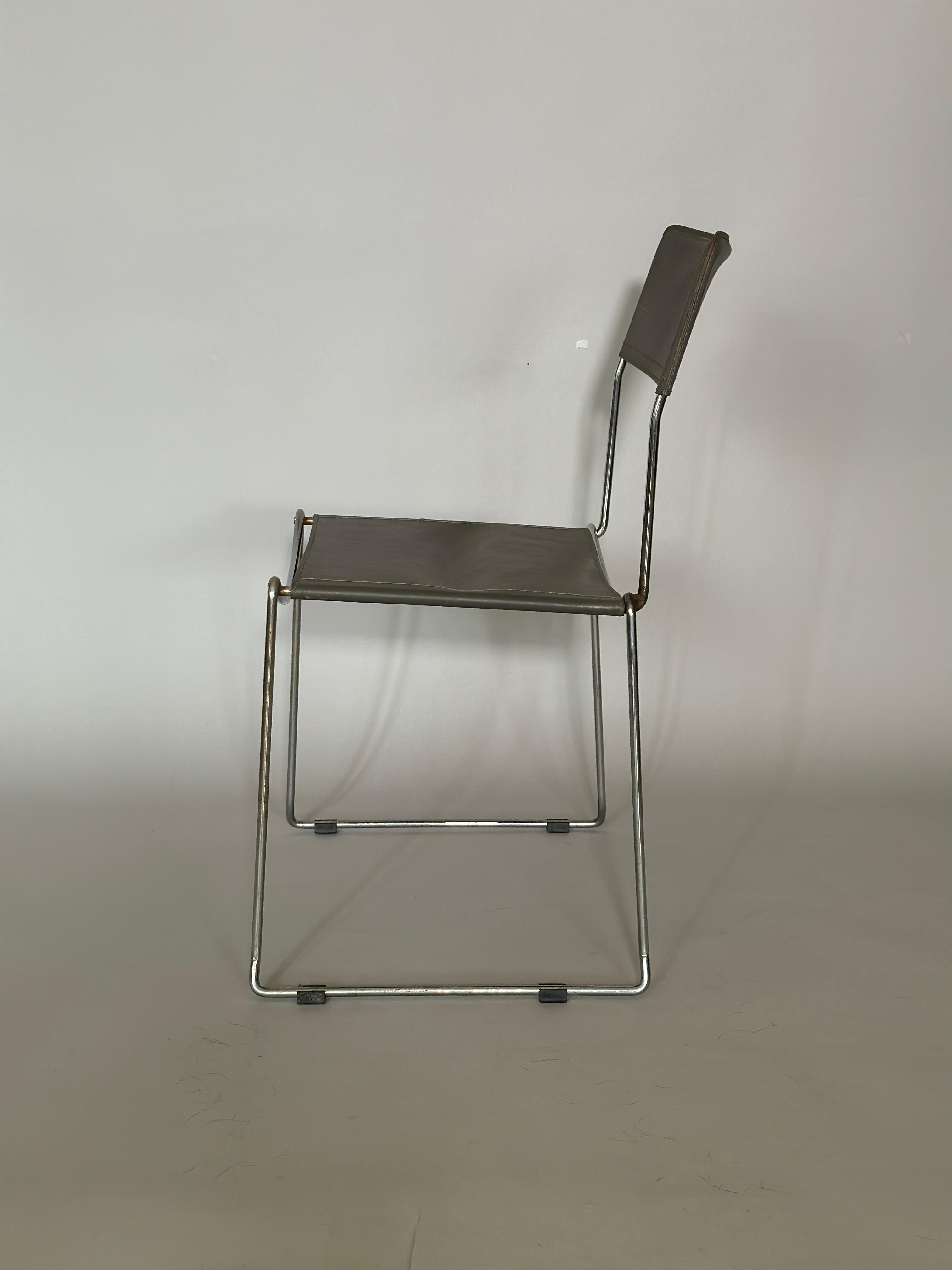 Italian Set of Four Giandomenico Belotti chair 1970s For Sale