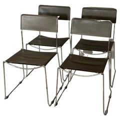 Set of Four Giandomenico Belotti chair 1970s