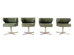 Satz von vier Gianni Moscatelli Drehstühlen 'Poney' für Formanova:: Italien:: 1970er Jahre