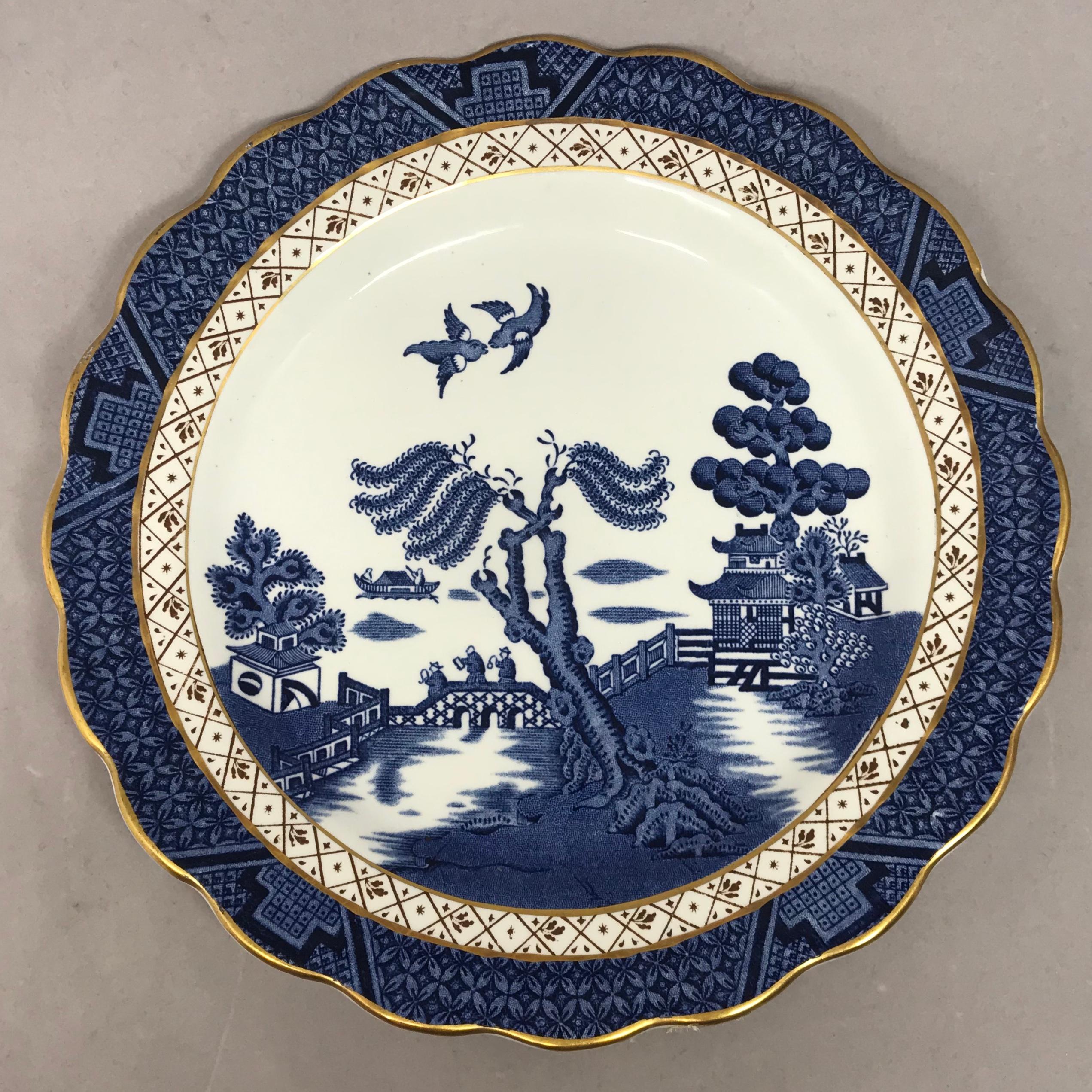 blue and white chinoiserie plates