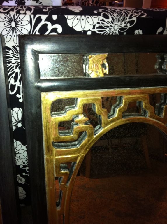 Set of Four Gilded Chinese Mirrors For Sale 2