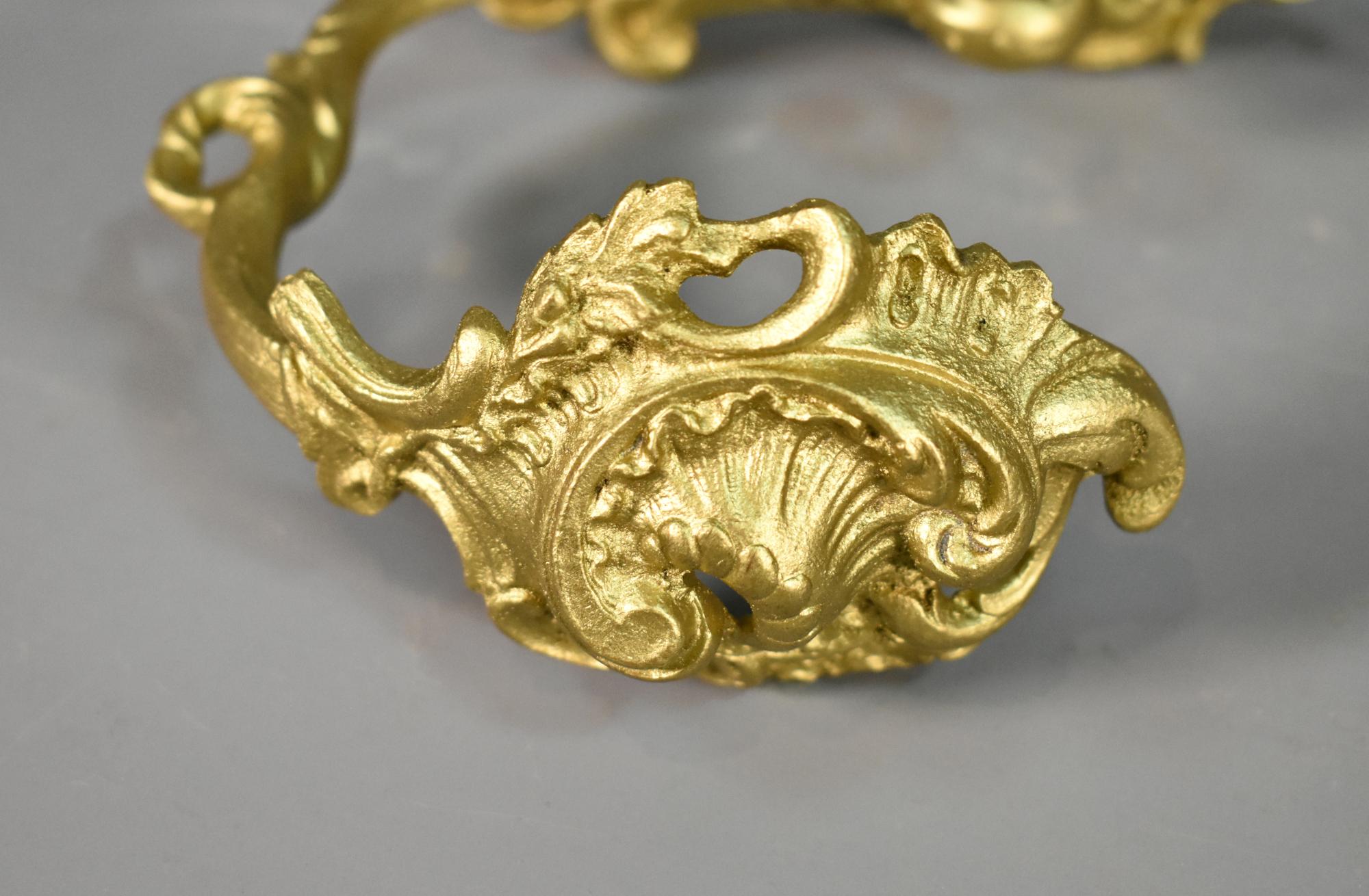 Set of Four Gilt Bronze Curtain Tie-Backs Louis XV Style 4