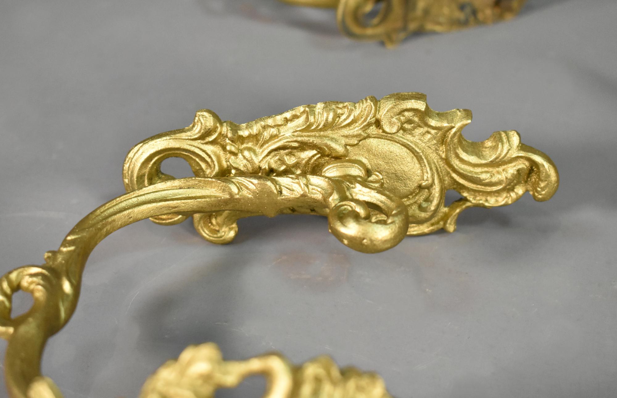 Set of Four Gilt Bronze Curtain Tie-Backs Louis XV Style 5