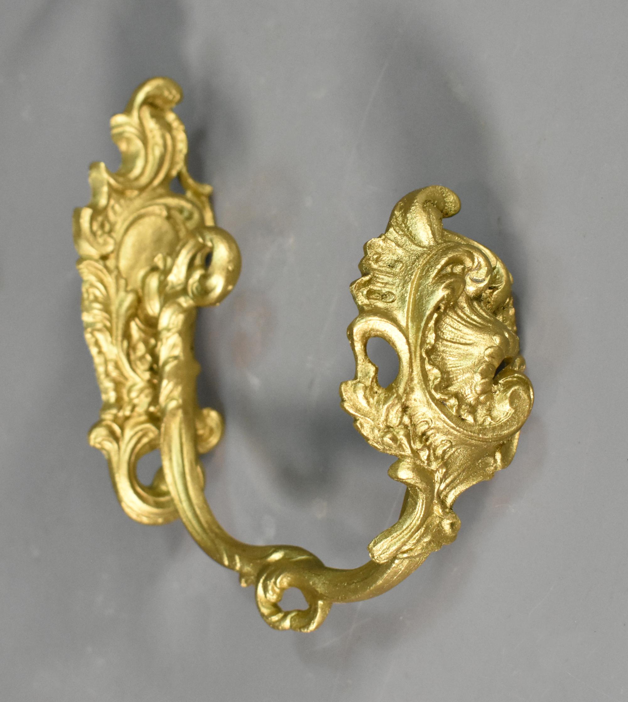 Set of Four Gilt Bronze Curtain Tie-Backs Louis XV Style 3