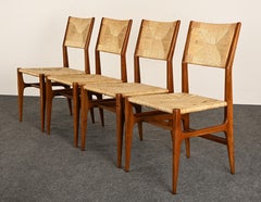 Set di quattro sedie da pranzo Gio Ponti per M. Singer & Sons, anni '50