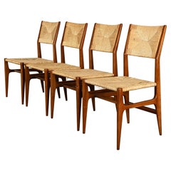 Set di quattro sedie da pranzo Gio Ponti per M. Singer & Sons, anni '50