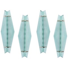 Set of Four Glass
Chrome Fontana Arte Wall Sconces, Max Ingrand, 1950
Retro Set of Four Glass
Chrome Fontana Arte Wall Sconces, Max Ingrand, 1950