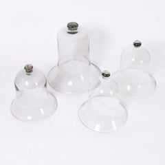 Set of Four Glass Garden Cloches Inbox, Priced Individually