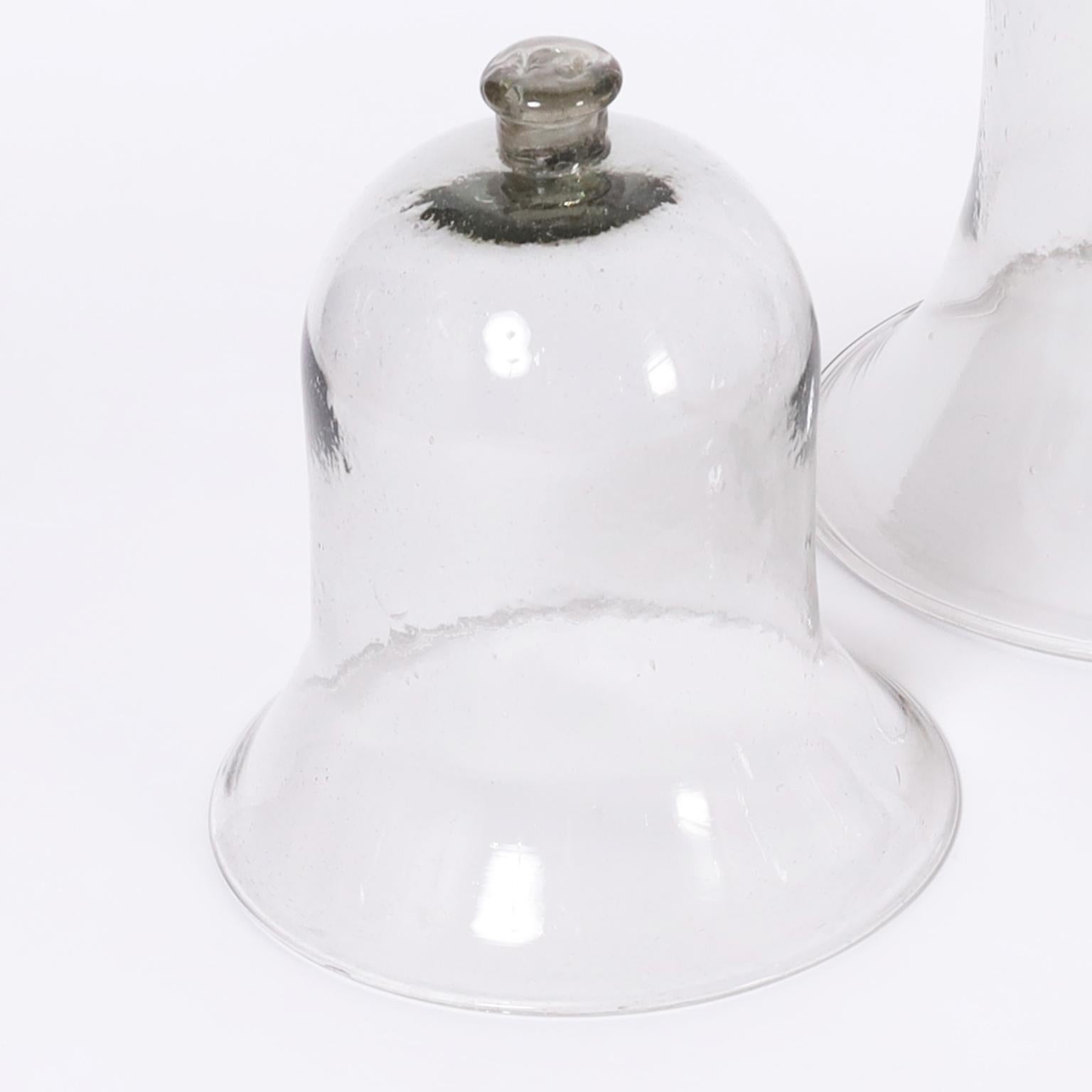 Victorian Set of Four Glass Garden Cloches Inbox, Priced Individually For Sale