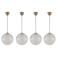 Set of four Glass Pendants by Böhlmarks, Swedish Modern, 1930s