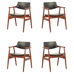 Retro Set of Four GM11 Chairs by Svend Åge Eriksen for Glostrup, Denmark
