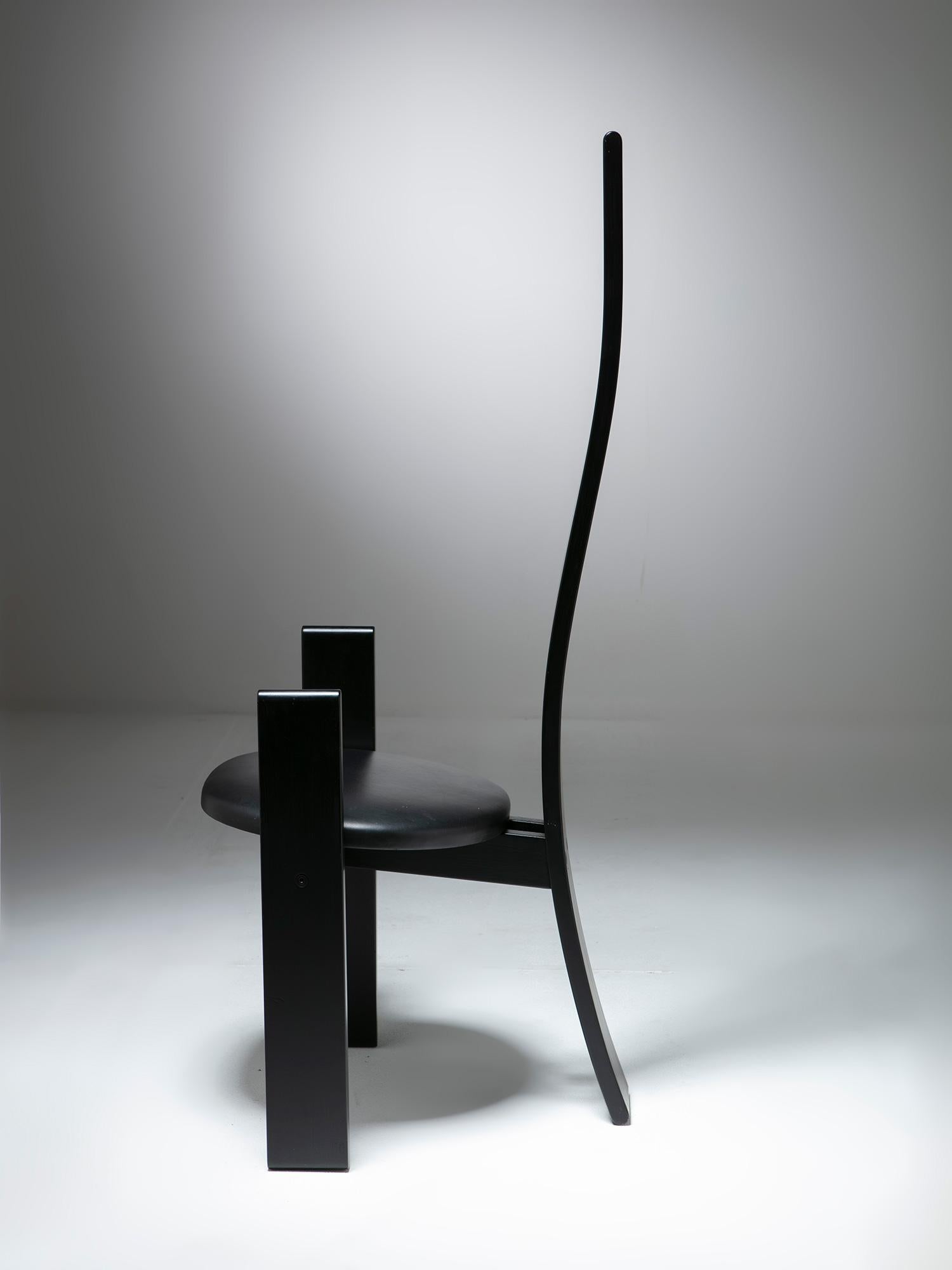 Ensemble de deux chaises SD51 « Golem » de Vico Magistretti pour Poggi, Italie, années 1960 Bon état - En vente à Milan, IT