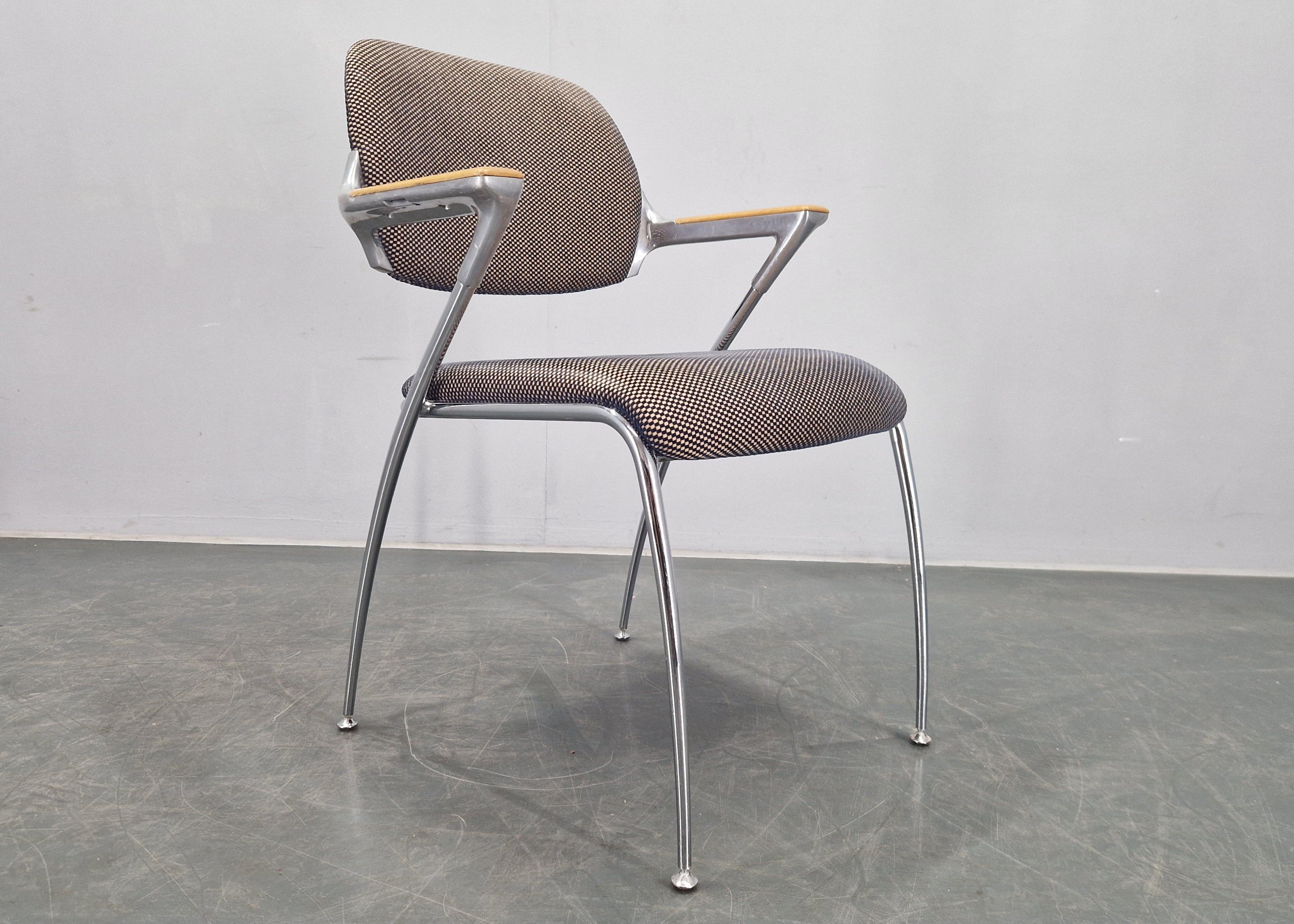 Set of Four Golf Dining Chairs, designed by Franceso Zaccone, Germany, 1970s For Sale 7