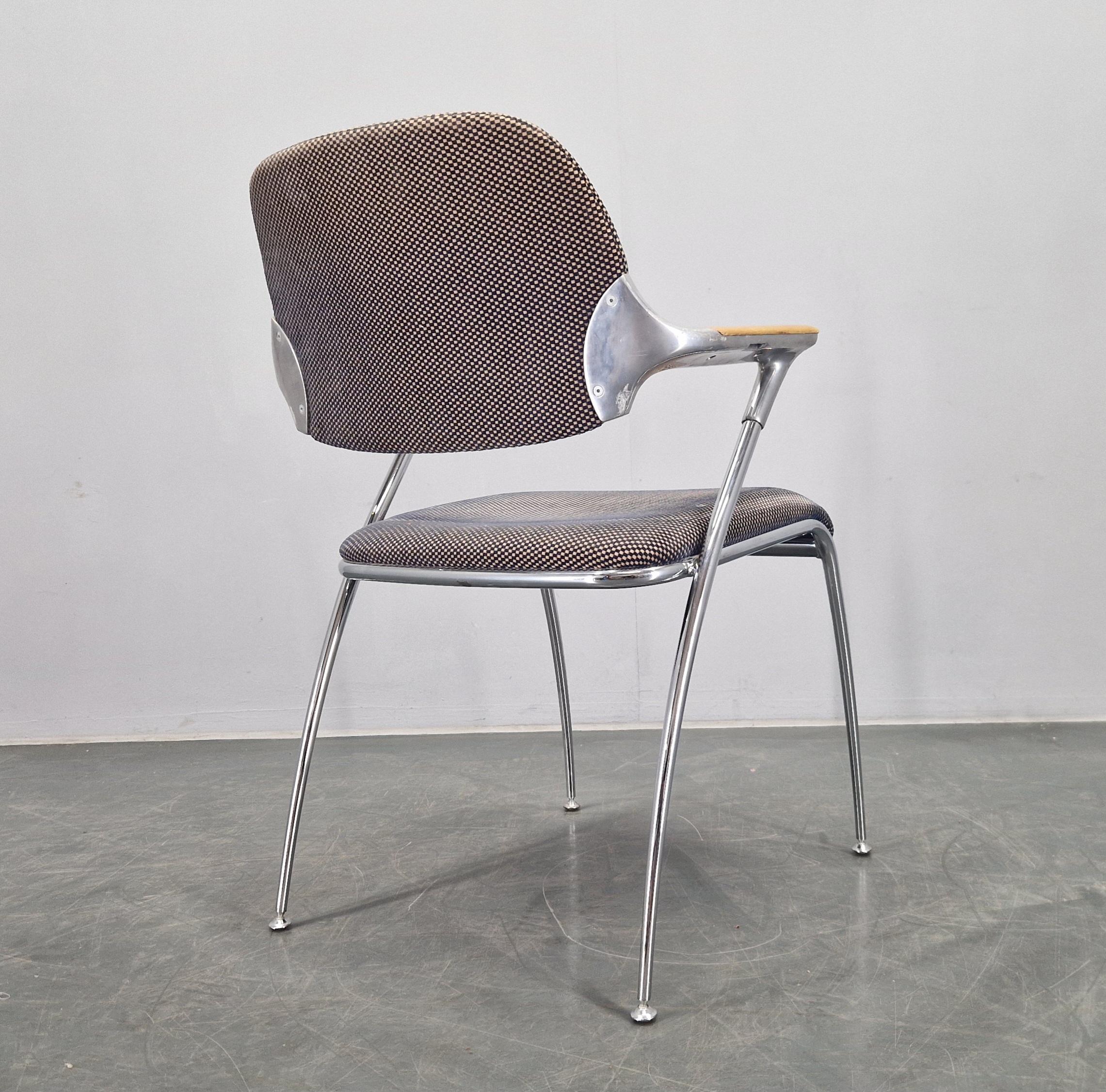 Set of Four Golf Dining Chairs, designed by Franceso Zaccone, Germany, 1970s For Sale 8