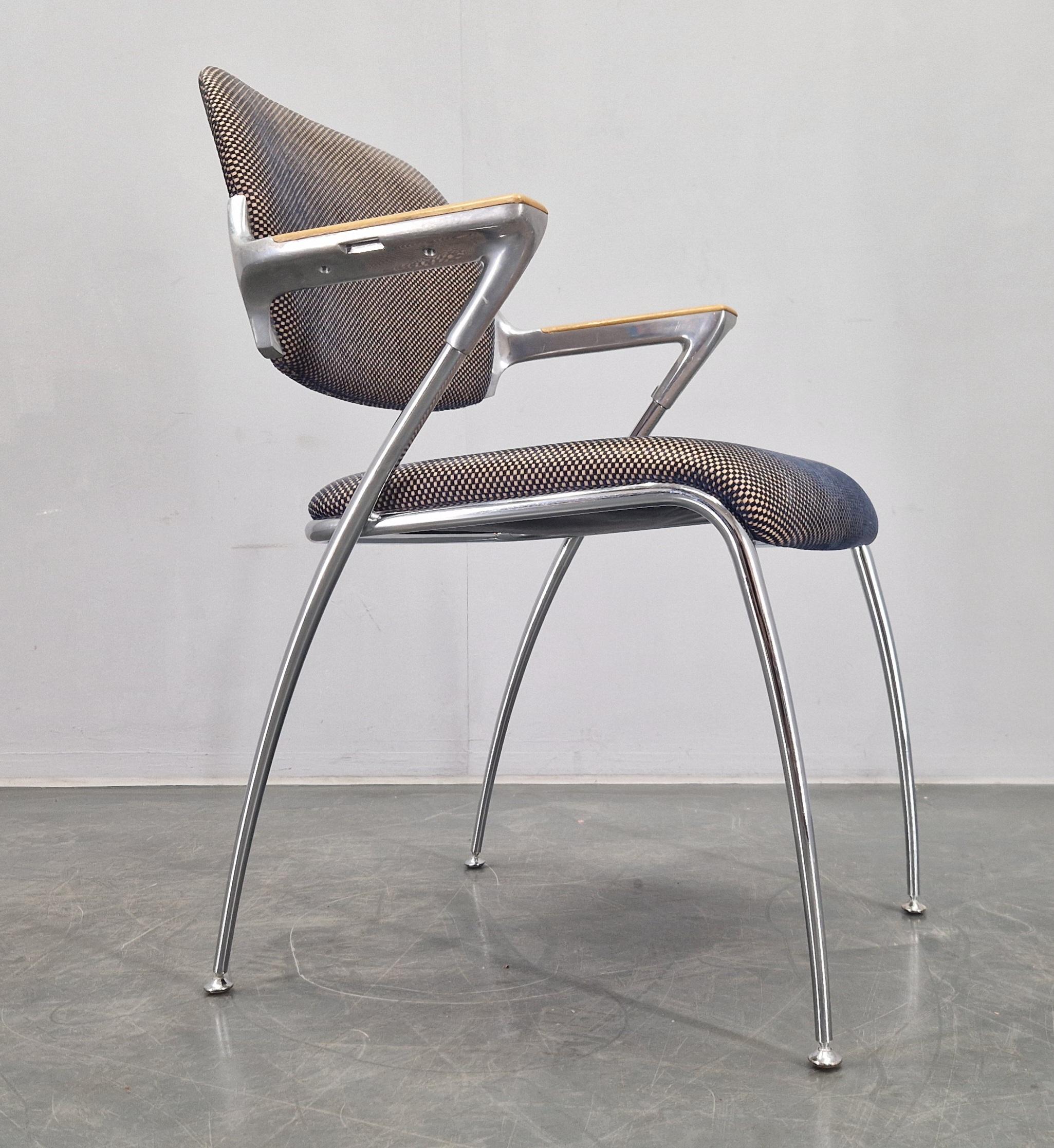 Set of Four Golf Dining Chairs, designed by Franceso Zaccone, Germany, 1970s For Sale 10