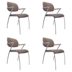 Set of Four Golf Dining Chairs, designed by Franceso Zaccone, Germany, 1970s