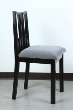 Set di quattro sedie da pranzo a forma di chiave greca di James Mont