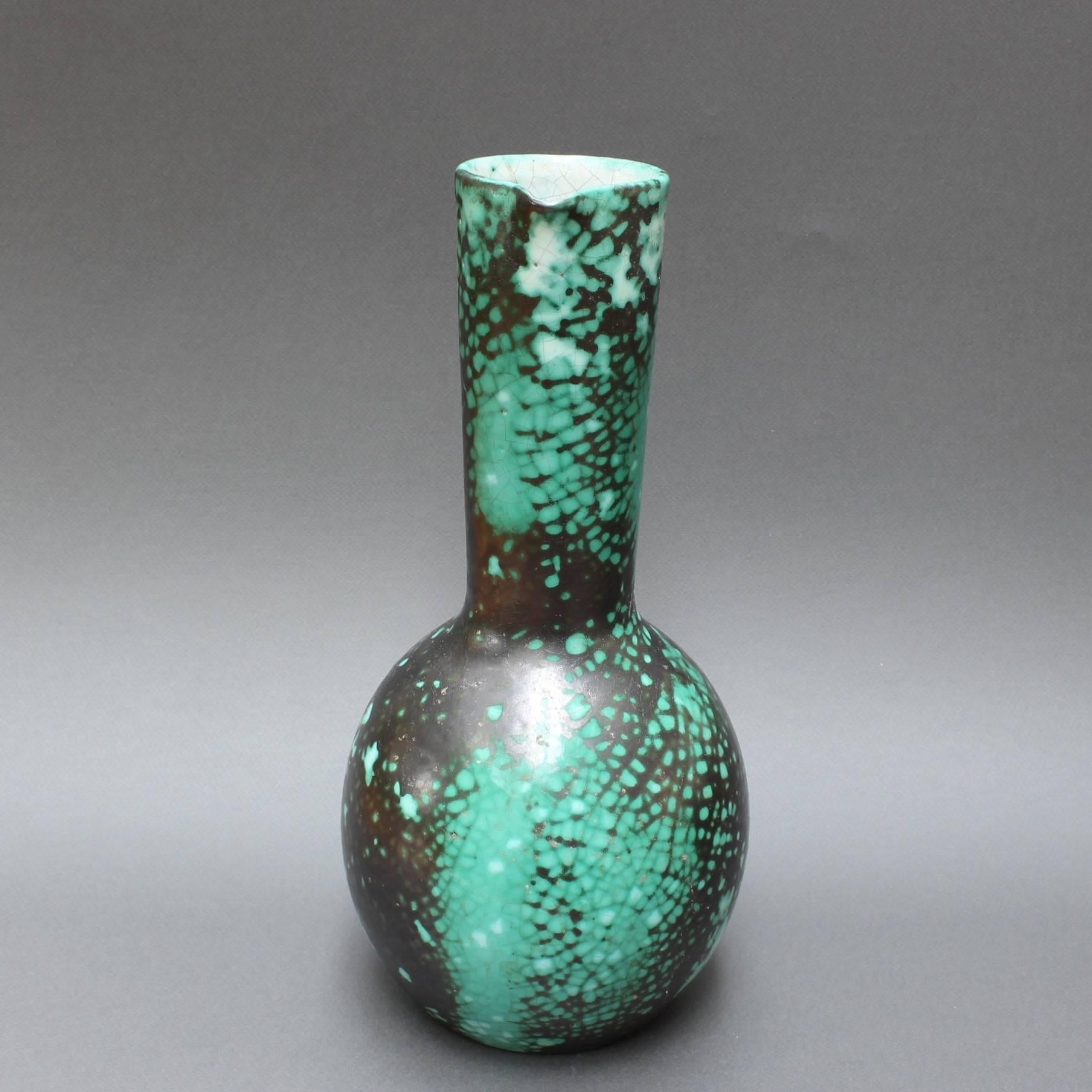 Set of Four Green Ceramic Vases by Primavera, circa 1930s In Good Condition In London, GB