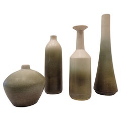 Ensemble de quatre vases en céramique Greene & Greene, ARCA, années 60