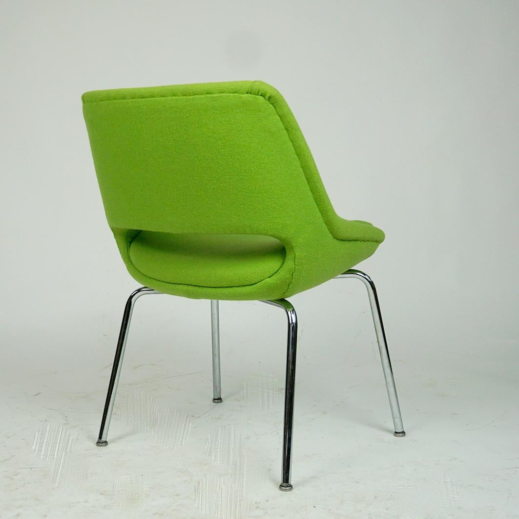 Set of Four green Kilta Chairs by Olli Mannermaa for Martela Oy Finland For Sale 3