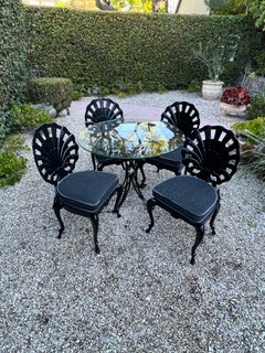 Four Shell Grotto Chairs and Coordinating Table