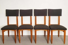 Set of four Guillerme et Chambron chairs, Edition Votre Maison circa 1960