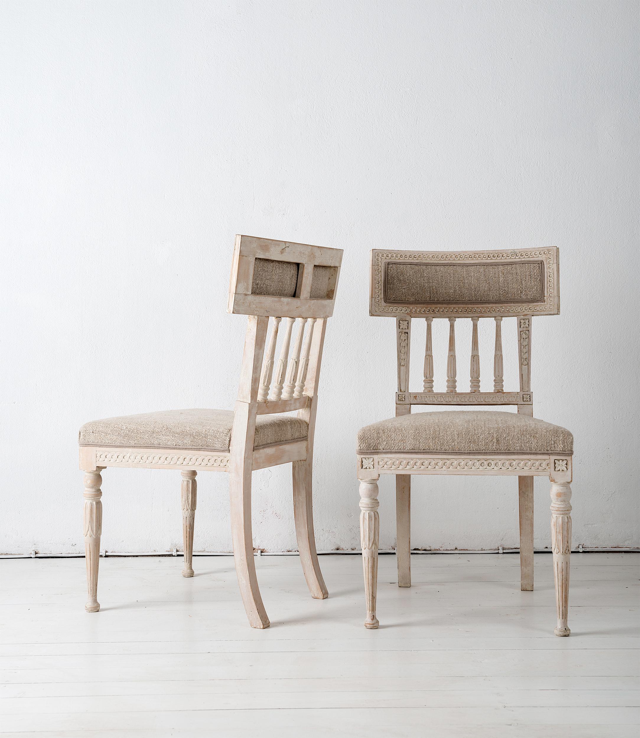 Set of Four Gustavian Dining Chairs 3