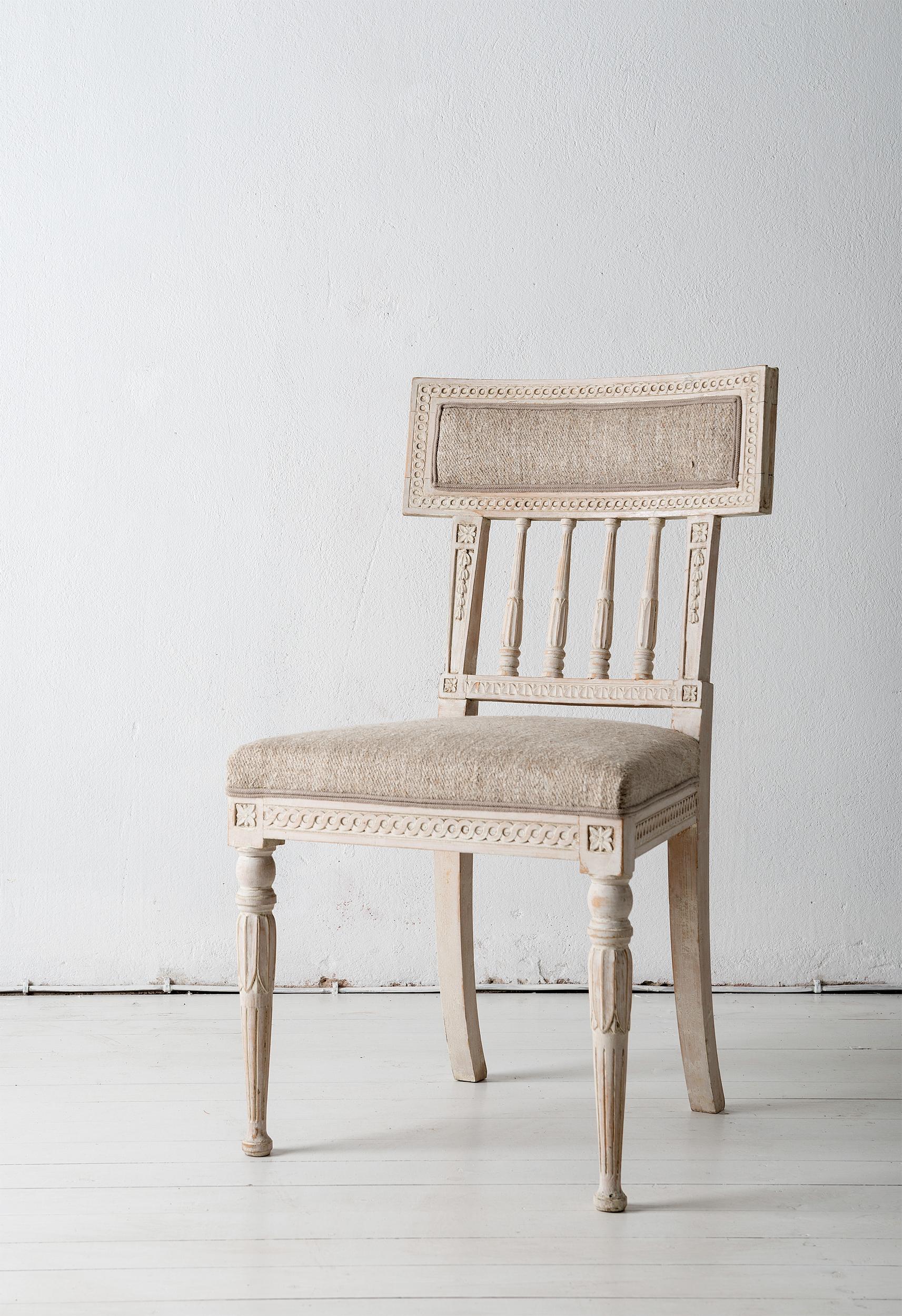 Set of Four Gustavian Dining Chairs 5