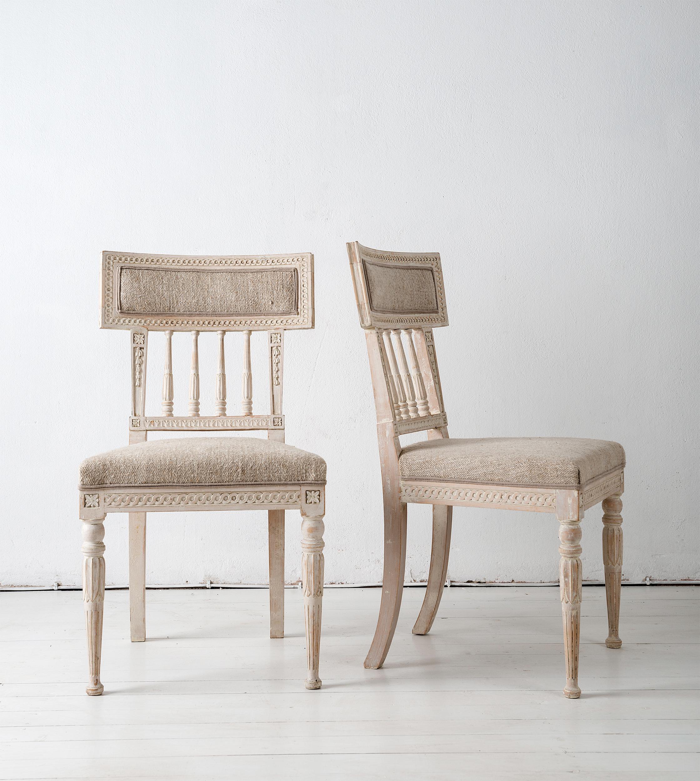 Set of Four Gustavian Dining Chairs 2