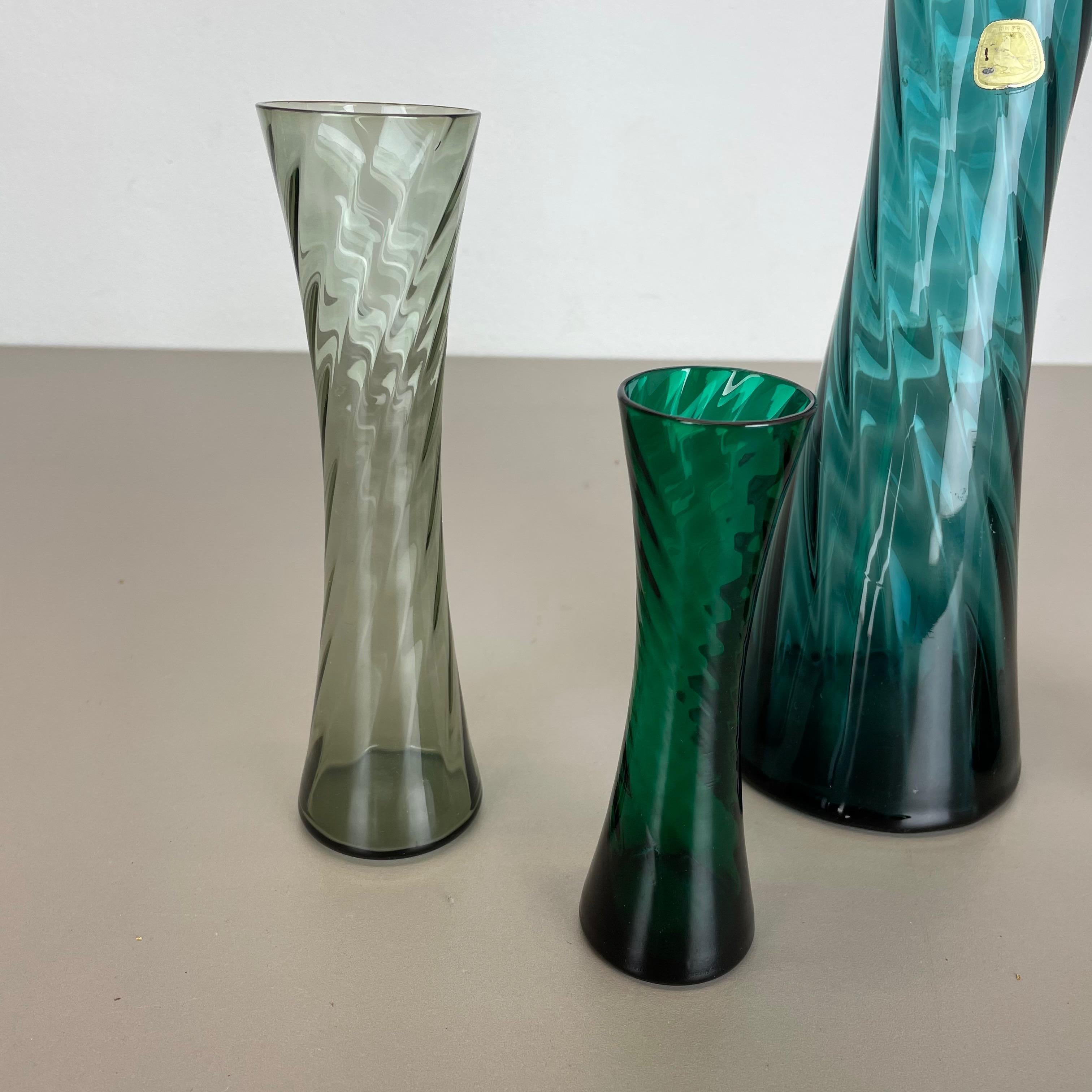 hoosier green glass vase