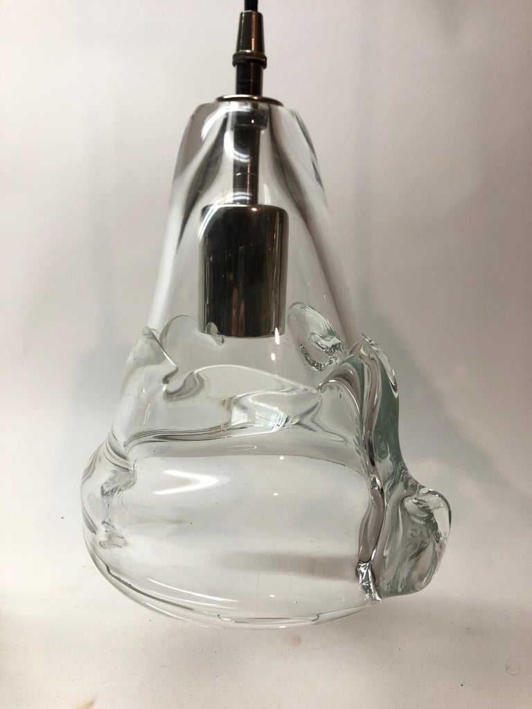 Set of Four Hand Blown Pendant Lights at 1stDibs