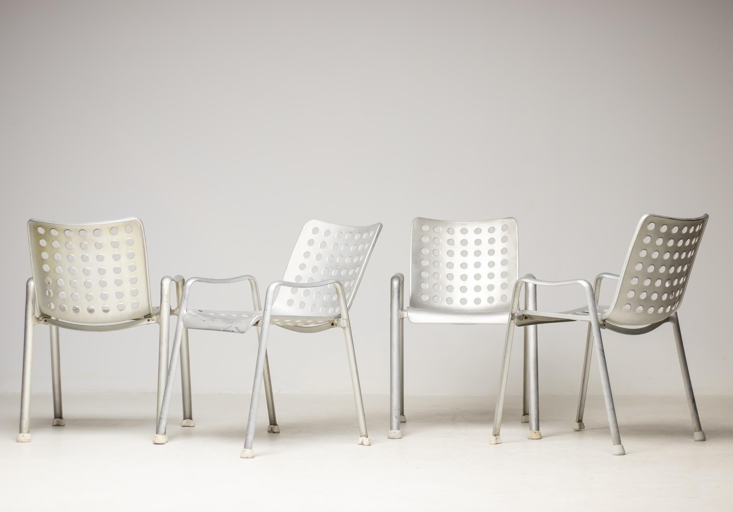 Set of Four Hans Coray Landi Chairs, MEWA For Sale 2