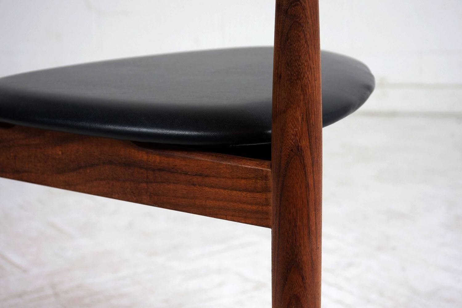 20ième siècle Ensemble de quatre chaises à manger Hans Olsen for Frem Rojle