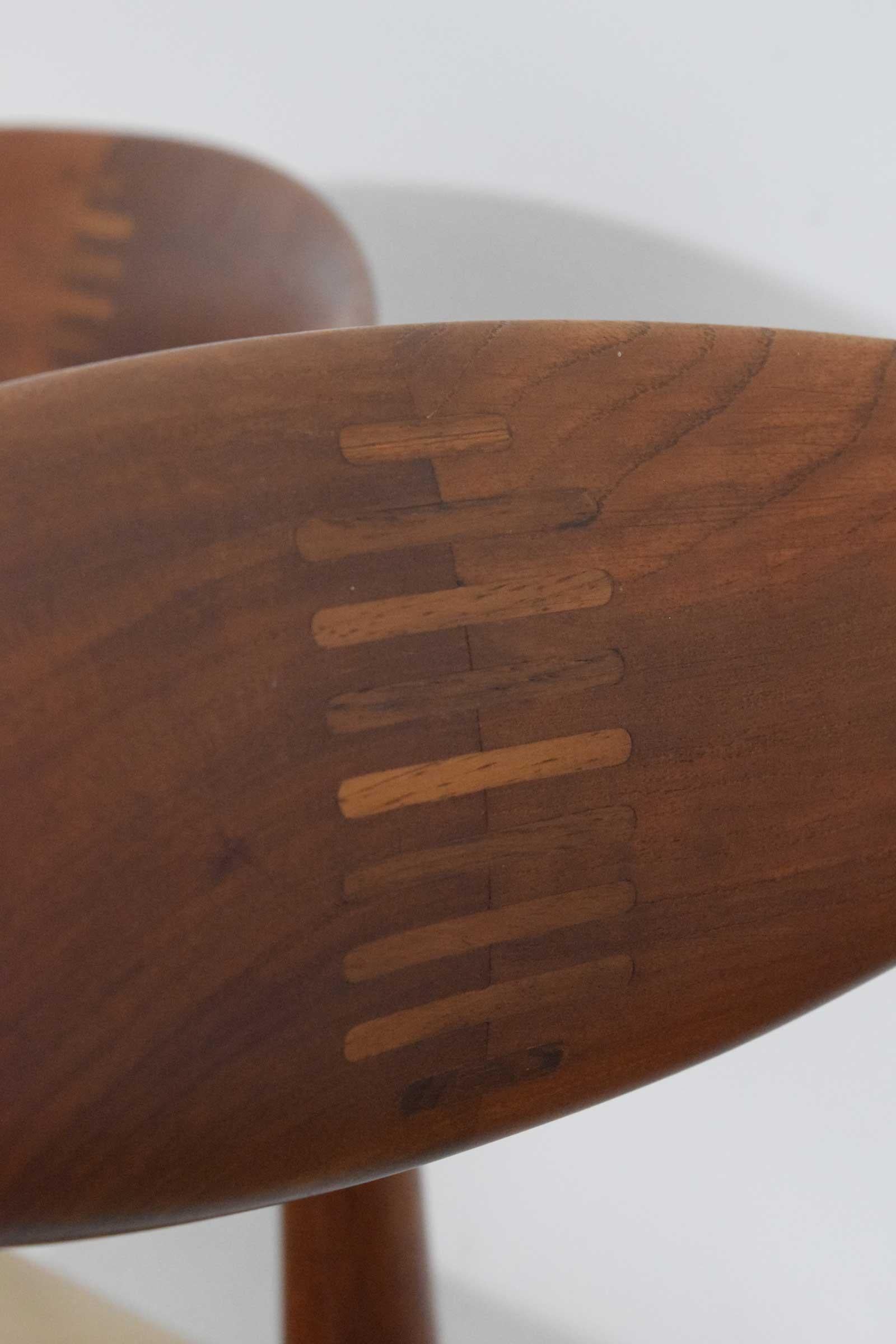 These cow horn chairs were purchased by the original owner in the 1950s as part of a dining set which is shown in the photos. The entire set is available for purchase. These items have remained in the same family nearly 60 years and are now being