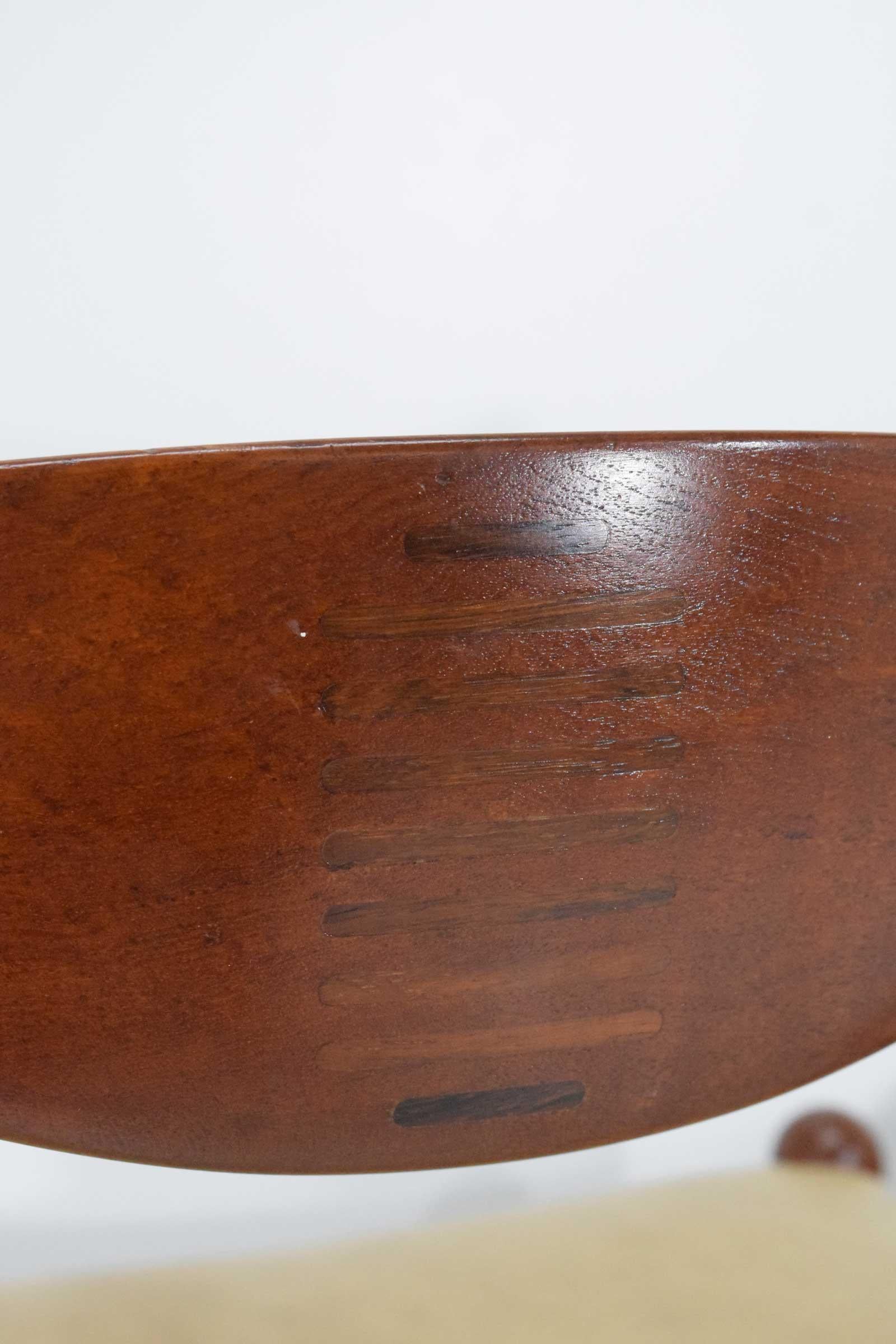 Danish Set of Four Hans Wegner Cow Horn Chairs in Teak and Rosewood